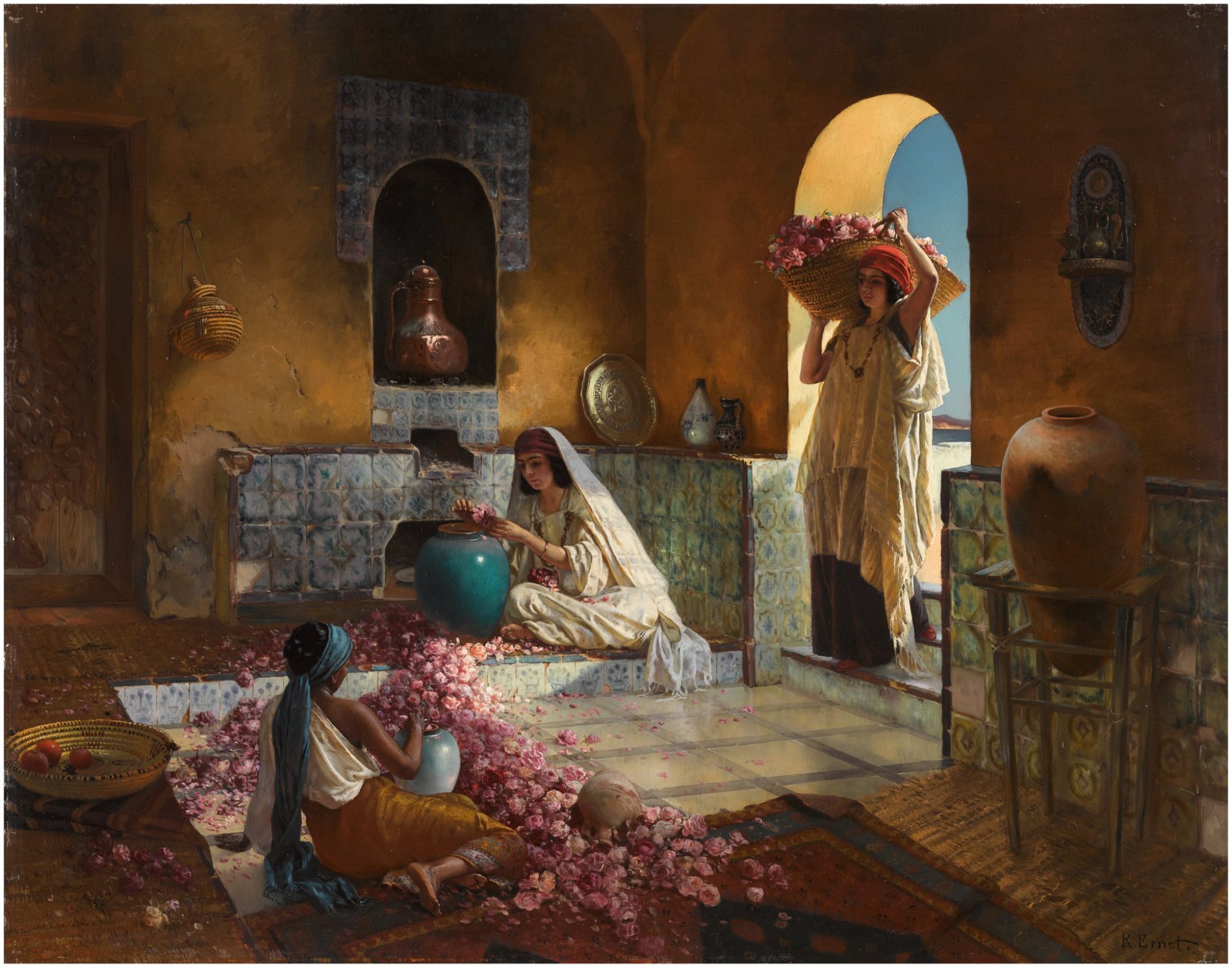 لوحة صناع العطور  للرسام النمساوي  